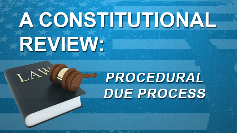 A Constitutional Review: Procedural Due Process [TCOLE 2003]